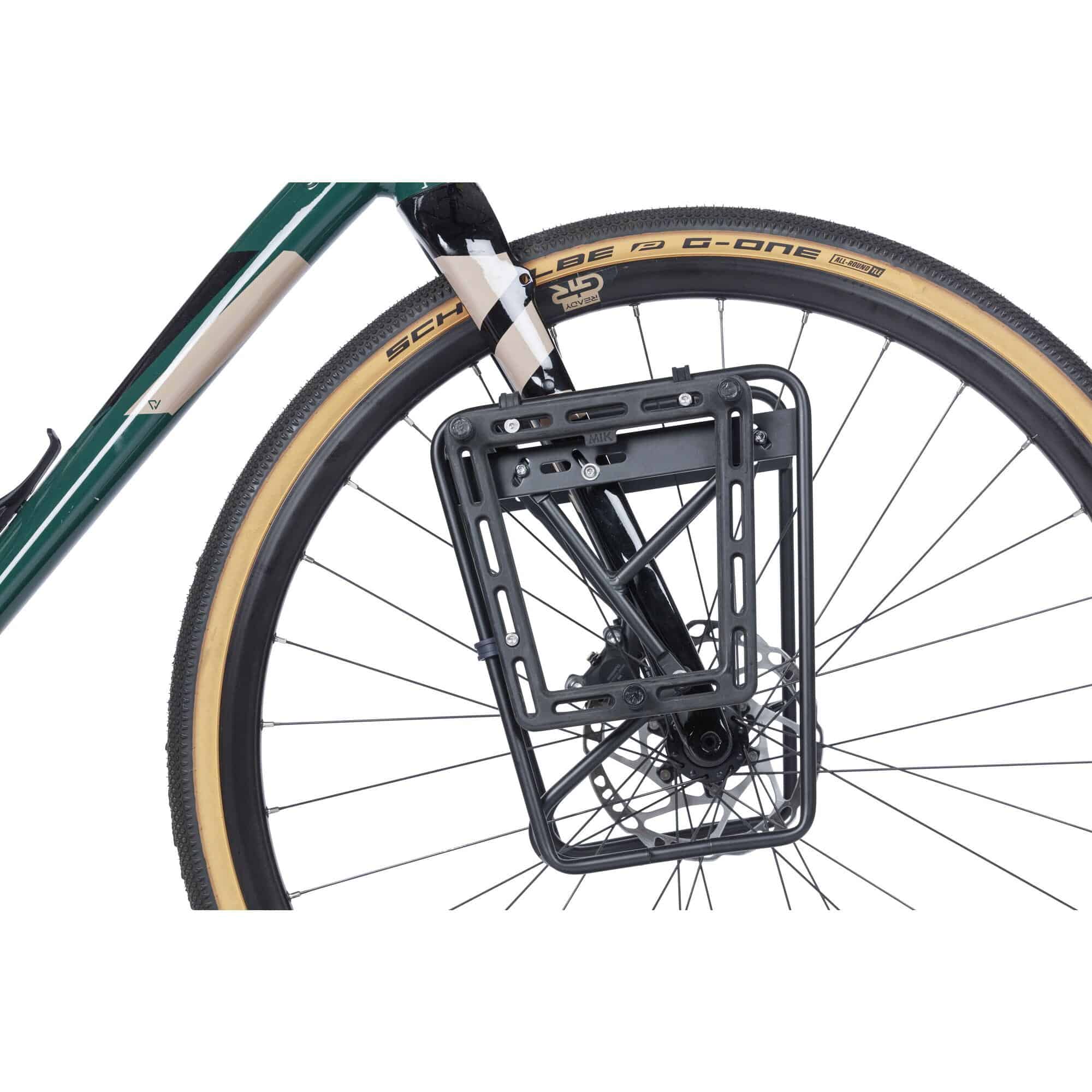Basil MIK SIDE Studs Frame Adaptor for bike carrier bags, durable accessories with mounting hardware for secure installation.
