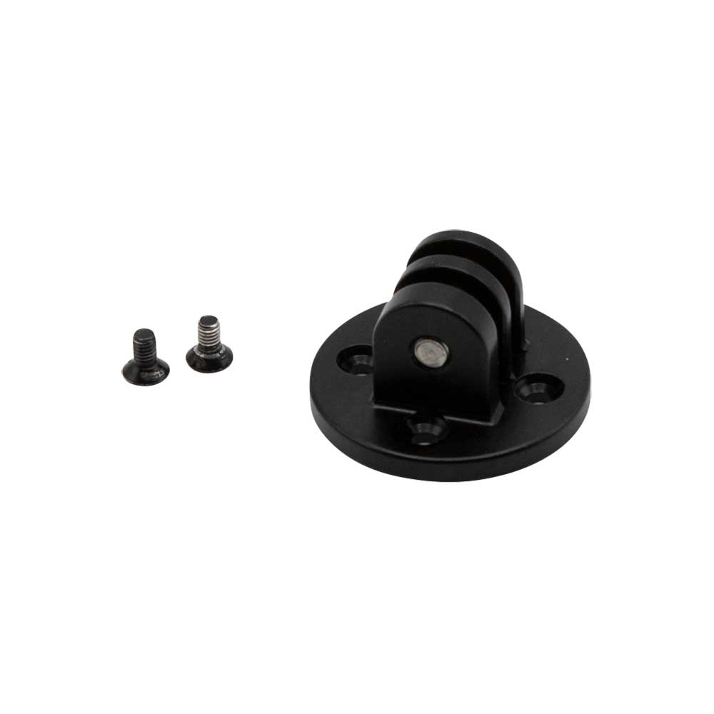 Basso Direct Stem computer mount accessory for Garmin Edge, Wahoo, and GoPro inserts, shown attached to bike stem.