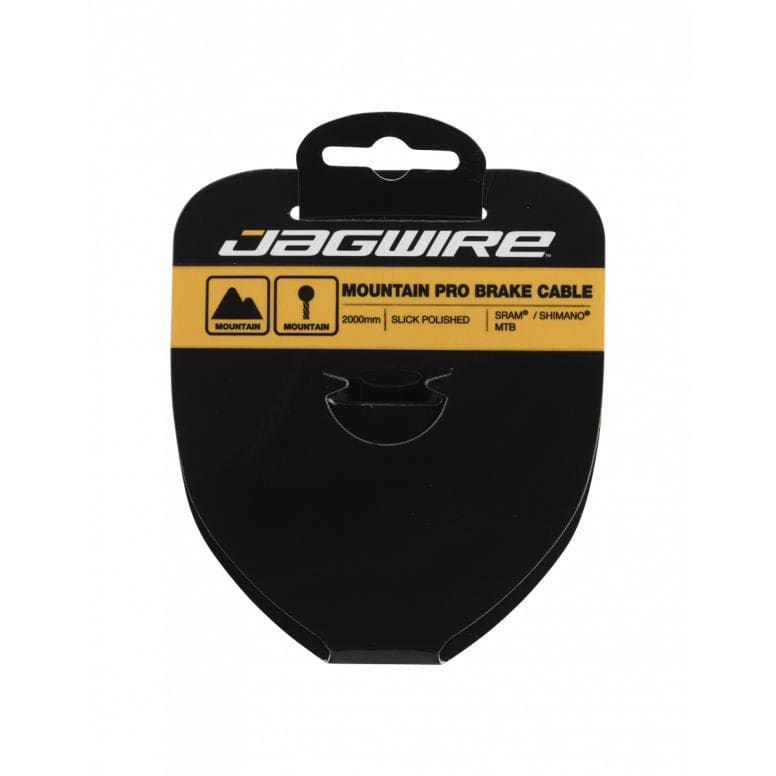Jagwire Pro MTB brake cable made of slick stainless steel, 2000mm length, Shimano compatible, for mountain bike components.