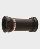 Race Face Cinch BB107 30mm external seal bottom bracket for press-fit 41mm shells, showing the black metal components.