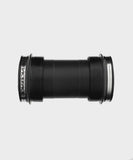Race Face Cinch PF30 bottom bracket with 83mm spindle and external seals for MTB components, shown in image.