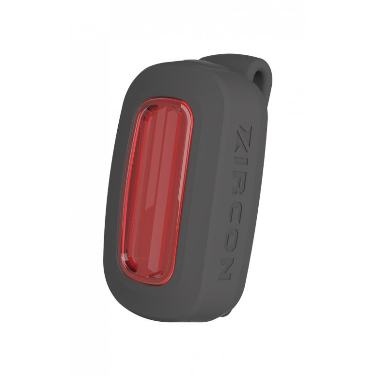 Moon Sport Zircon-R rechargeable rear bike light in black with 90 lumens, outdoor safety LED accessory for visibility.