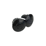 Cinelli Winged C bar end plugs for handlebar protection and bar tape finishing on bicycle handlebars.