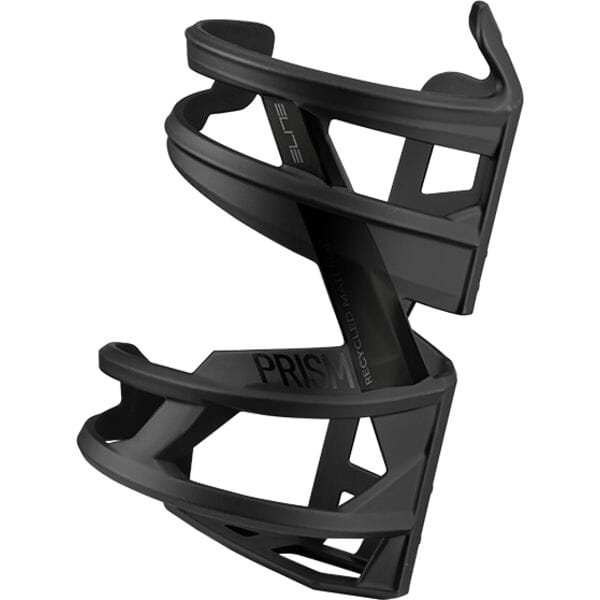 Elite Prism Recycled left side entry bottle cage for mountain biking, lightweight and eco-friendly cycling accessories.