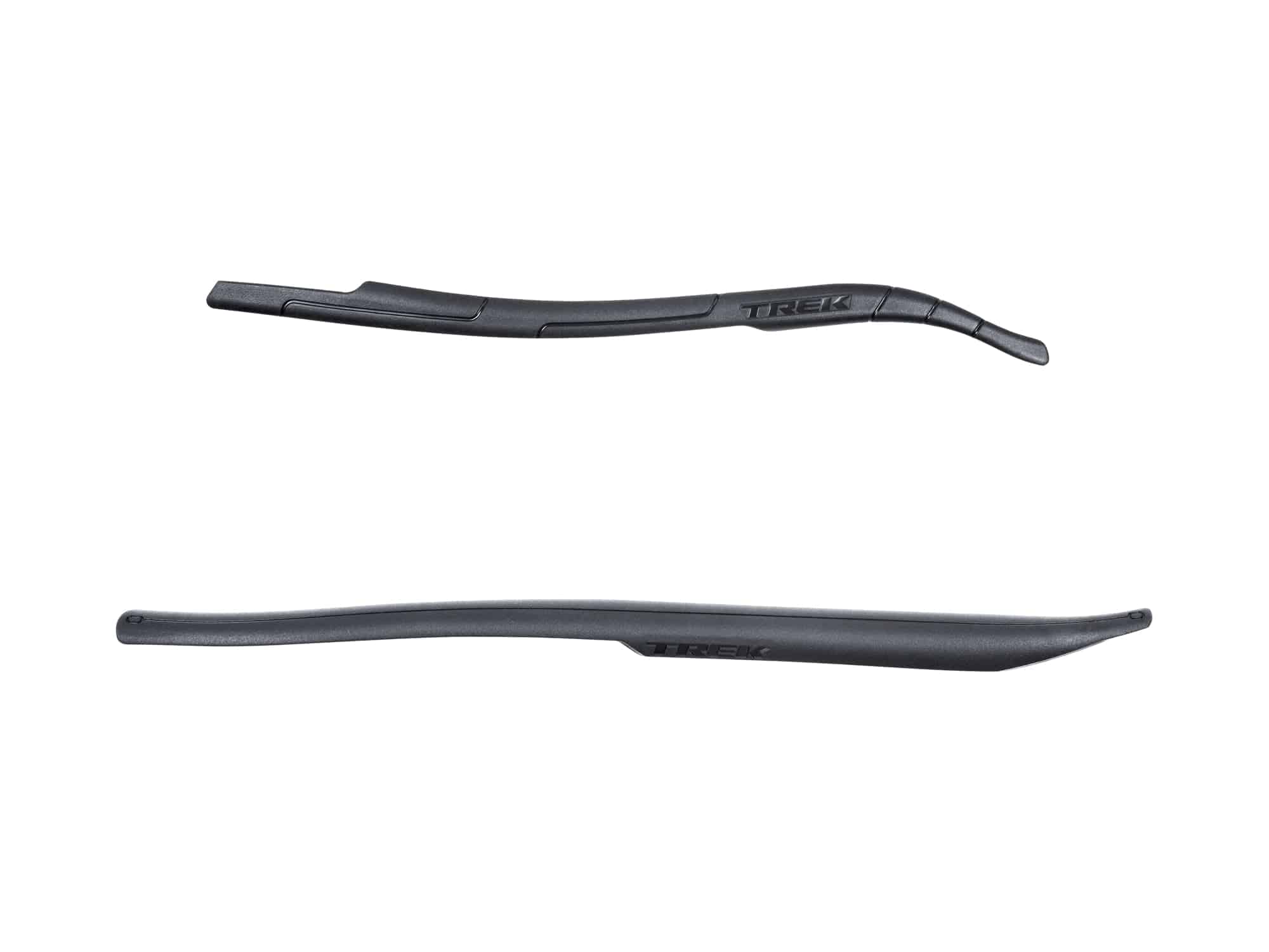 Trek Powerfly+ FS 27.5 chainstay armor kit for frame protection, black plastic component on mountain bike.