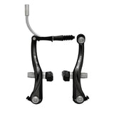 SunRace BCM32 V-brake with durable alloy arms and BSM30 brake pads, showing the brake caliper and mounting hardware.