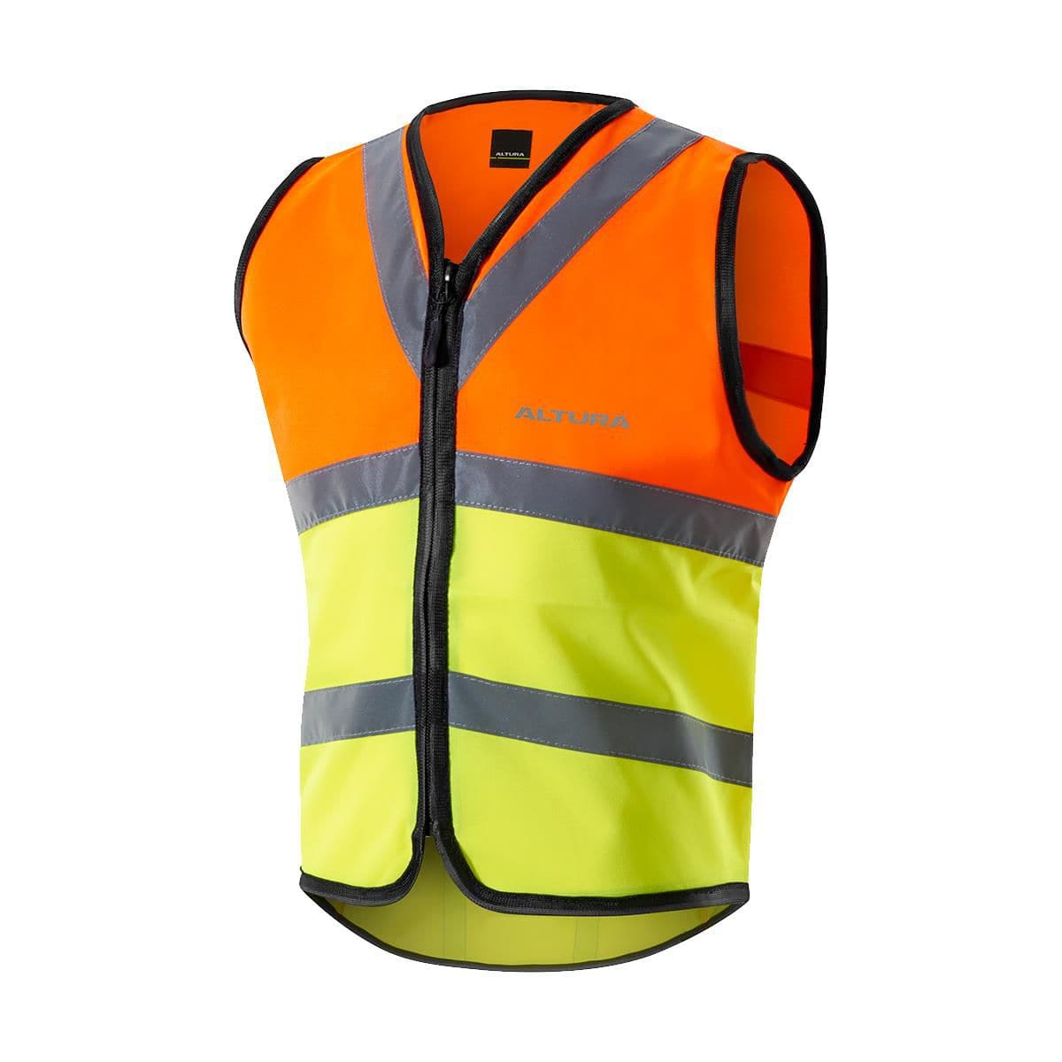 Altura Nightvision safety vest with hi-viz colors and reflective strips, designed for high visibility during low light conditions.