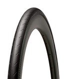 Hutchinson Challenger TR 700x32 tubeless ready black road tyre mounted on a bike wheel, showing durable rubber tread for road cycling.