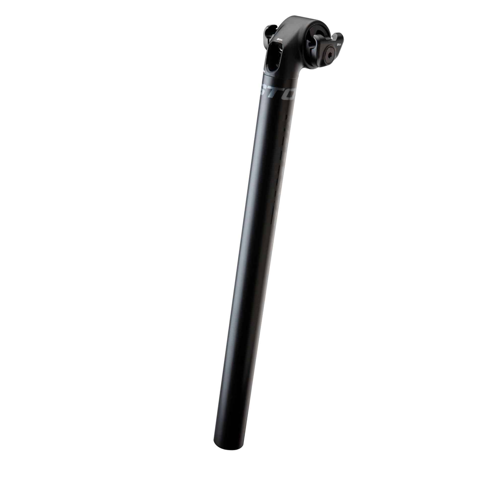 Easton EC70 ISA setback carbon fiber road bike seatpost with 27.2mm diameter, lightweight cycling component for road bikes.