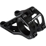 PRO Tharsis 3FIVE alloy direct mount stem with 35mm clamp, available in 45mm or 50mm length, mounted on a bike handlebar.