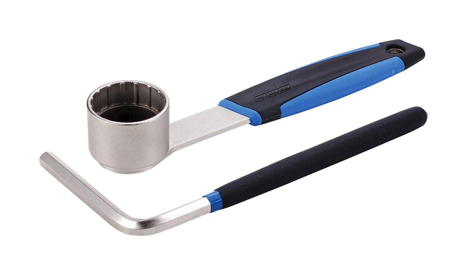 BBB BTL-38 UltraGrip Bottom Bracket Tool for Campagnolo Ultra-Torque and Shimano bike components, suitable for workshop use