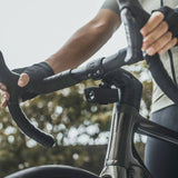 Topeak Stem Multi-Mount in black for attaching front bike lights and GoPro cameras to bike handlebars.
