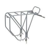 Surly rear adjustable touring bike rack mounted on a 26-inch frame, designed for bike touring accessories and cargo.