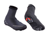 BBB HardWear Shoe Covers V2 waterproof neoprene overshoes for cycling, shown in black with reflective details.