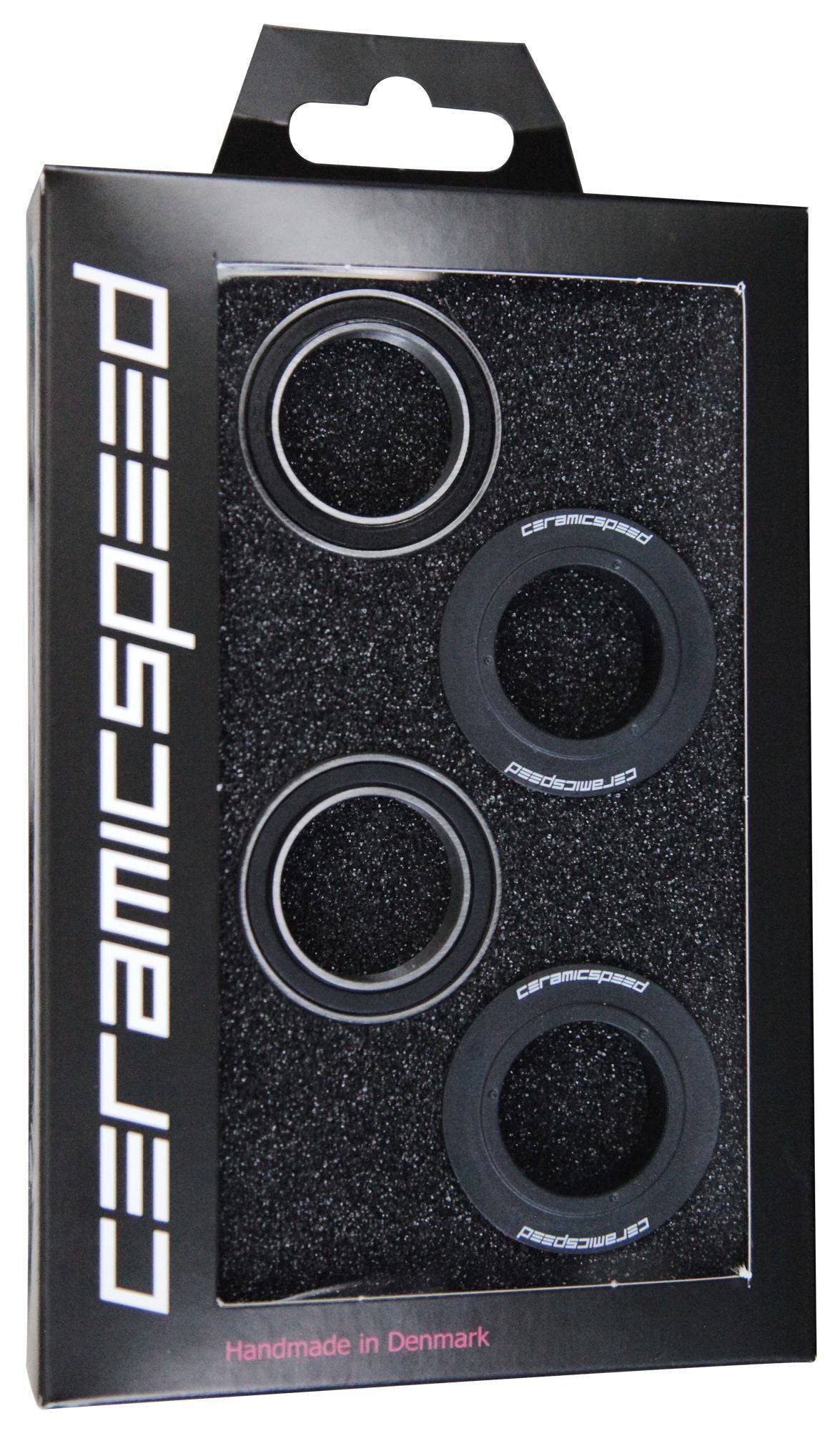 Trek CeramicSpeed Shimano BB90/95 bottom bracket kit in grey, 90mm length, for bike components, no axle included.