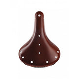 Brooks B17 Short Ladies ergonomic bike saddle with steel rails, designed for women's cycling comfort and support.