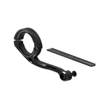 Lezyne E-Bike forward center mount in black for secure accessory attachment on e-bike handlebar or frame.