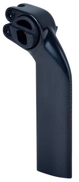 Trek Madone micro-adjust aero carbon seatpost with 2-bolt clamp for precise fit, designed for lightweight road bike components.