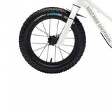 Kids Ride Shotgun Dirt Hero 14-inch wheel kit with Vee Crown Gem tires, disc brake mount, black color, for kids' bike accessories.