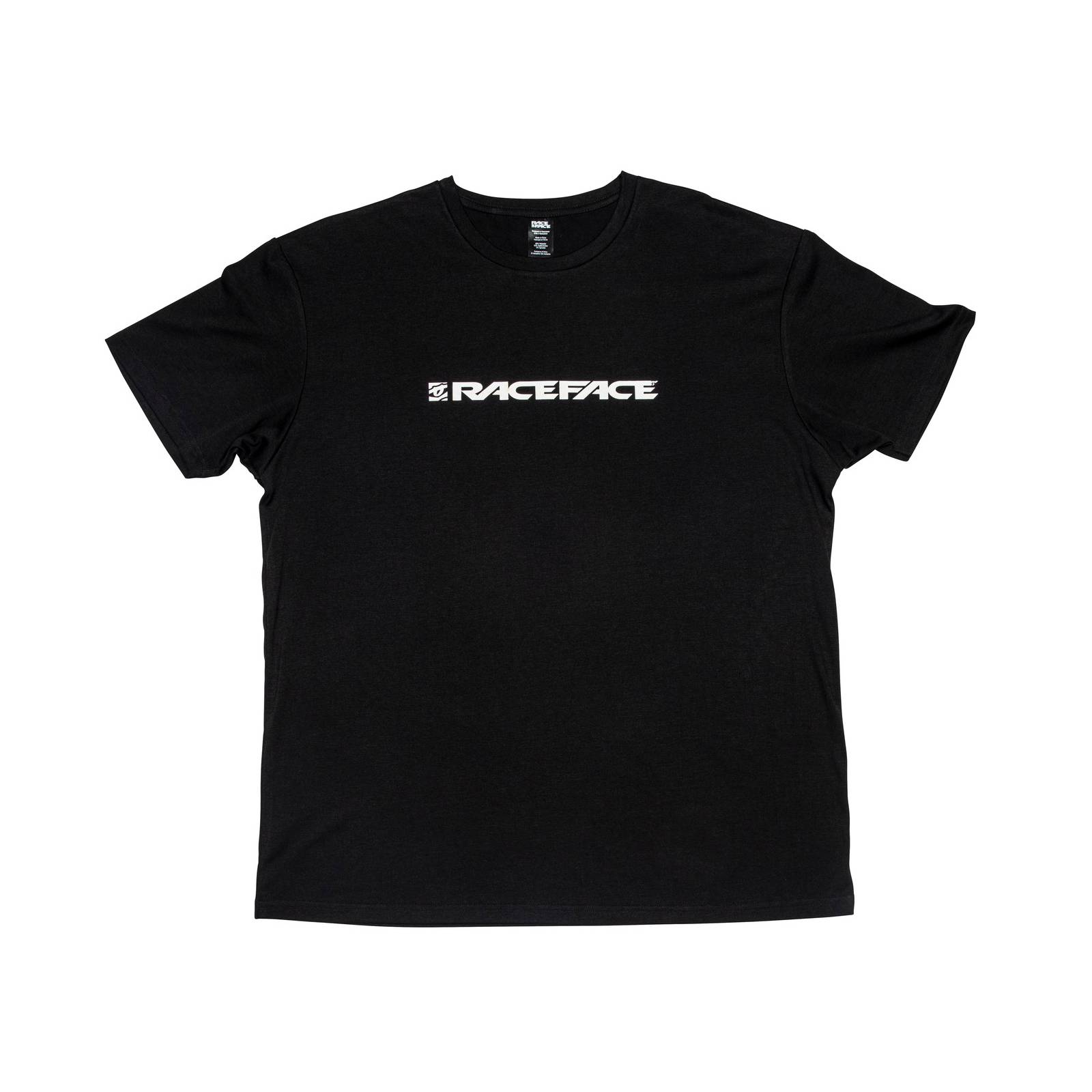 Race Face Classic Logo women's breathable T-shirt jersey, stylish fit, casual clothing for active wear.
