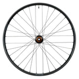 Stan's No Tubes Flow MK4 27.5-inch front MTB wheel with tubeless-ready 15x110mm axle, lightweight and durable mountain bike component.