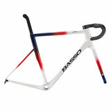 Basso Astra Disc Road Frameset in Chroma White, lightweight carbon bike frame with disc brakes, UCI approved, designed for road cycling.