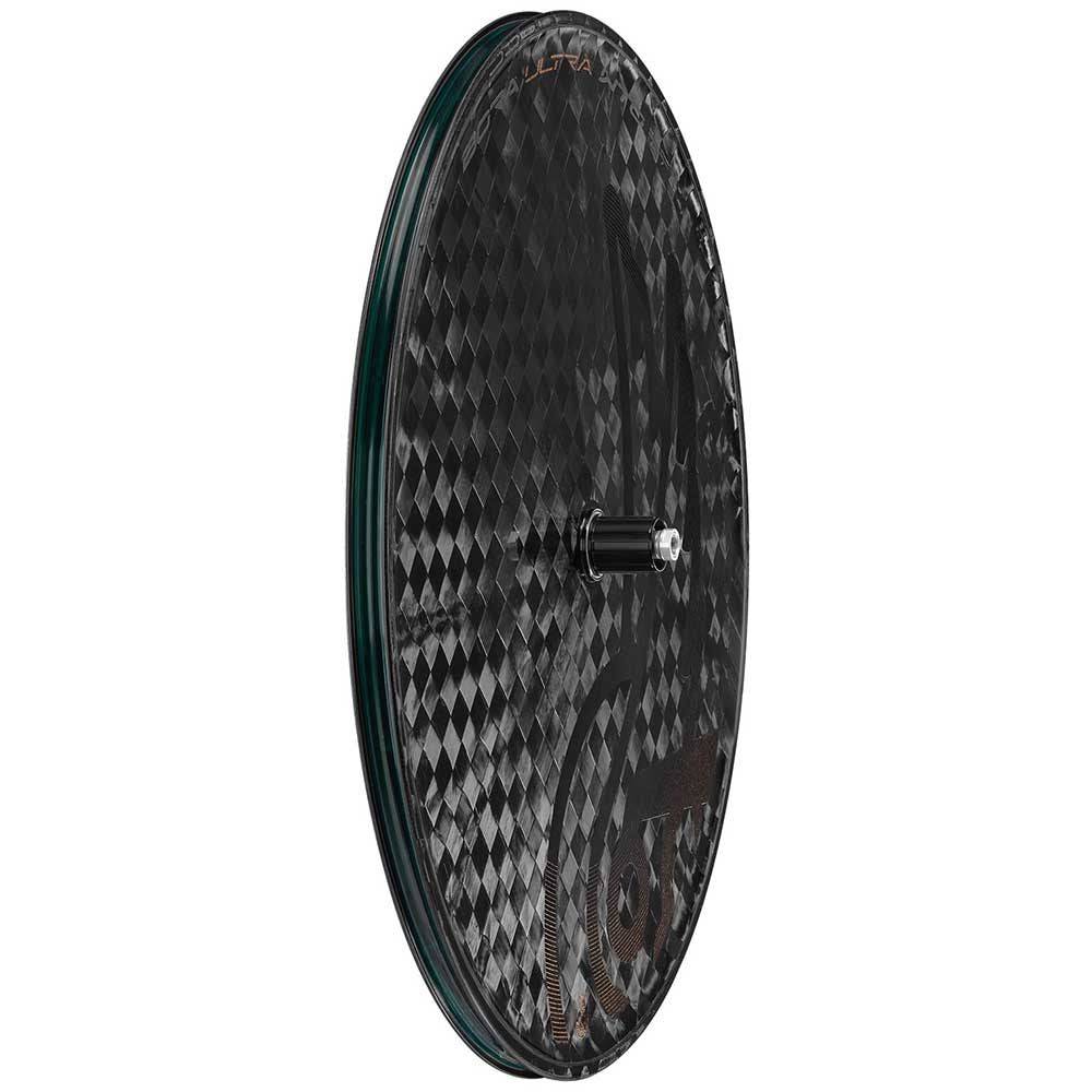 Campagnolo Bora Ultra WTO TT disc brake wheel with CULT bearings and 2-Way Fit for high-performance cycling.