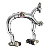 Dia-Compe 810 Classic brake components with adjustable fit and MX1000 pads, shown in a sleek silver finish.