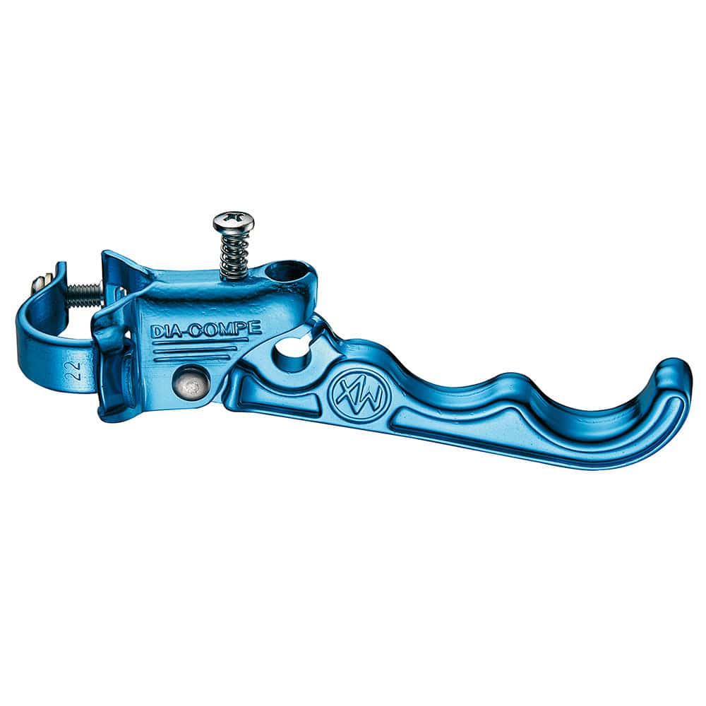 Dia-Compe Tech 2 MX-120 BMX brake set with 2-finger lever and reach adjuster, showing the brake calipers and lever components.