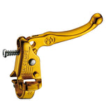 Dia-Compe Tech 3 MX121 BMX brake lever with split bar clamp, suitable for right or left hand, used for bicycle braking systems.