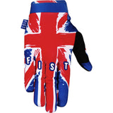 Fist Handwear Stocker BMX and MTB gloves for adults, showing black and green protective riding gloves with grip palms.