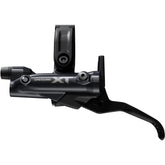 Shimano Deore XT BL-M8200 brake lever for mountain bikes, I-Spec EV compatible, black component with ergonomic design.