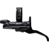 Shimano Deore XT BL-M8200 brake lever for mountain bikes, I-Spec EV compatible, black component with ergonomic design.