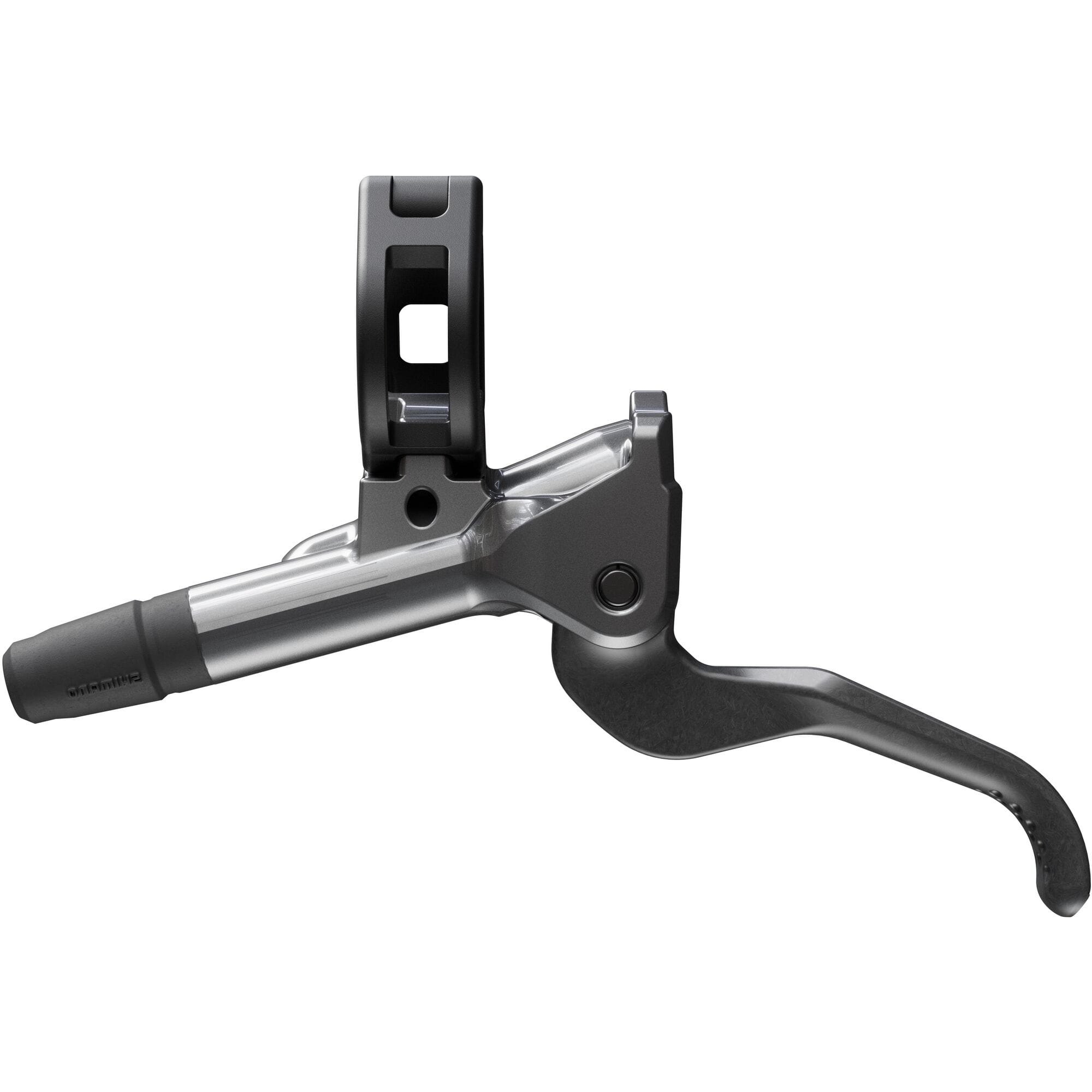Shimano XTR BL-M9200 hydraulic brake lever for MTB with I-Spec EV compatibility, mounted on a bike handlebar.