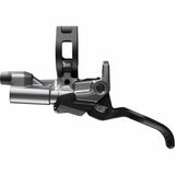 Shimano XTR BL-M9220 hydraulic brake lever for MTB with I-Spec EV integration, mounted on handlebar, close-up view.