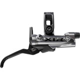 Shimano XTR BL-M9220 hydraulic brake lever for MTB with I-Spec EV mount, black lever with textured grip, close-up view.