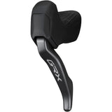 Shimano GRX BL-RX825 left hydraulic drop bar brake lever for gravel riding, showing ergonomic design and hydraulic brake mechanism.