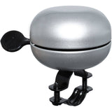M Part Ding Dong Bike Bell on 22.2mm handlebars, loud 60mm retro steel bell accessory for bikes.