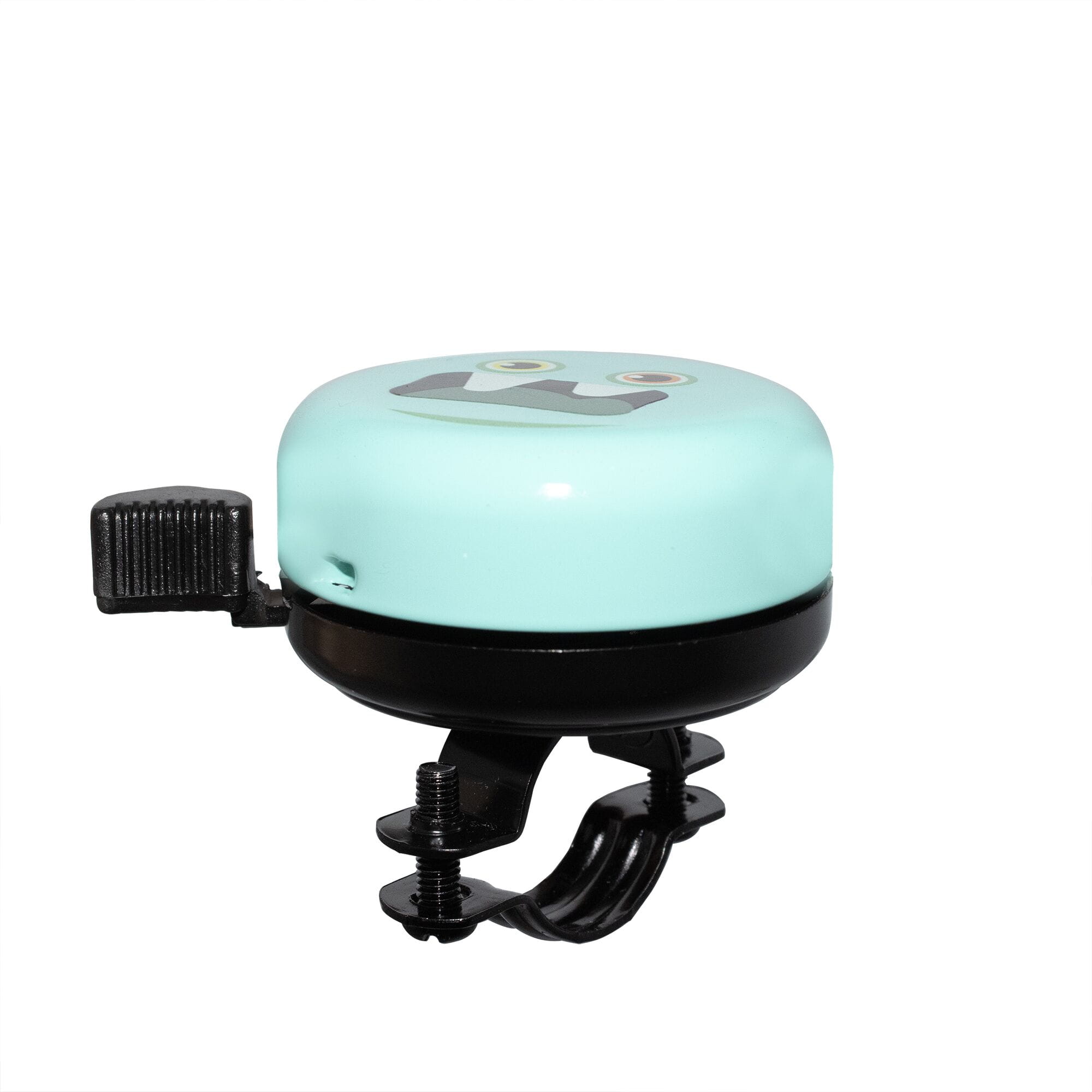 M Part Ringer Bell for kids' bikes mounted on 22.2mm handlebar, featuring easy-press operation and durable design.