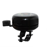 M Part ringer bell for kids bikes with easy-press design, durable construction, mounted on a 22.2mm handlebar clamp.