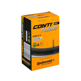 Continental MTB tube 26x1.75-2.50 inches with Schrader valve, suitable for mountain bikes, showing the valve and tube.
