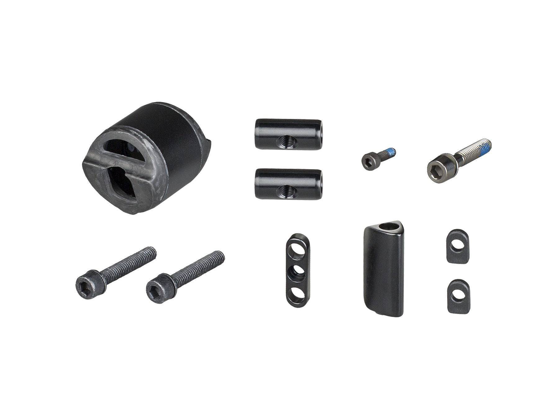 Black Trek Madone SLR seatpost hardware kit, genuine replacement components for Trek road bike seatpost assembly.