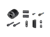 Black Trek Madone SLR seatpost hardware kit, genuine replacement components for Trek road bike seatpost assembly.