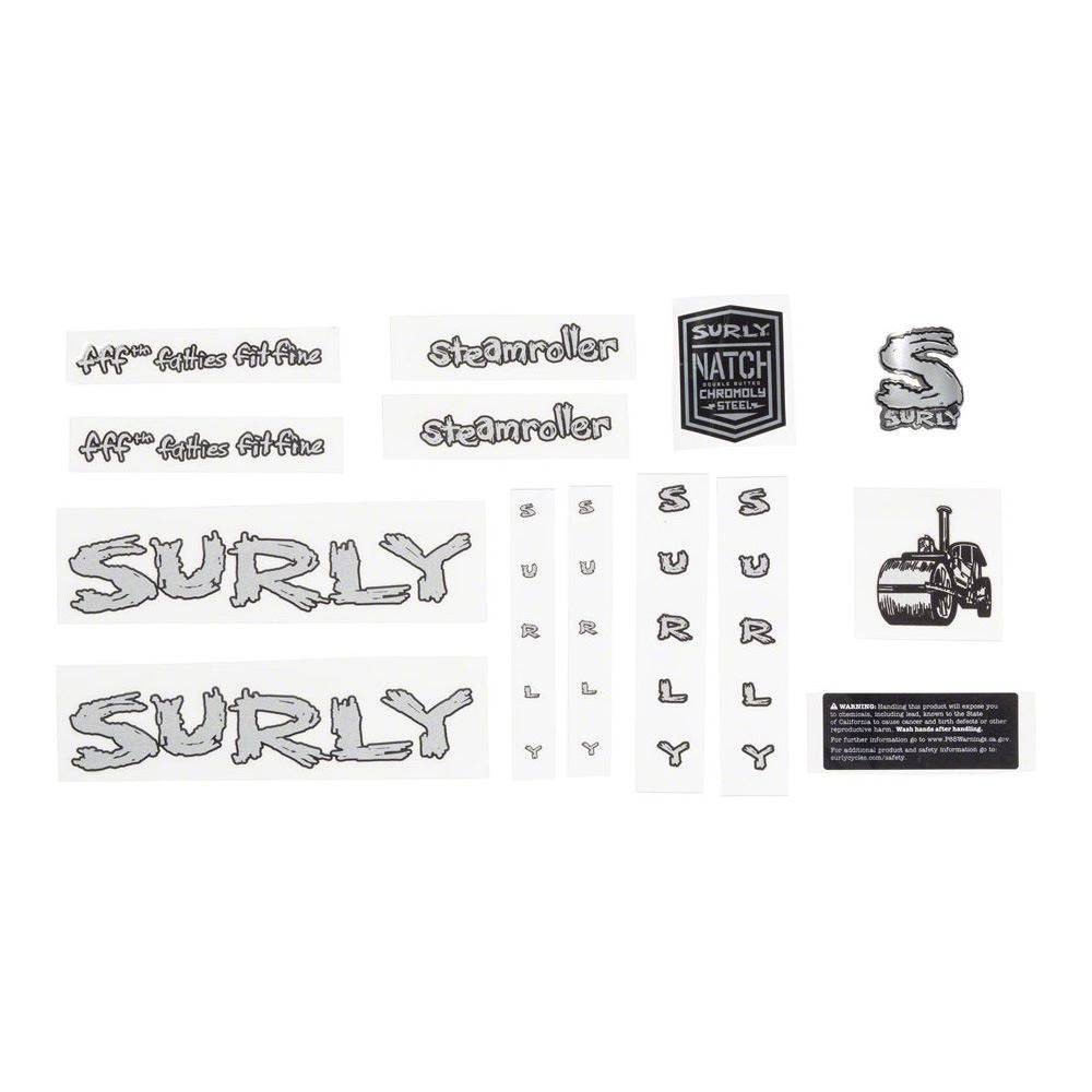 Surly 5 port hose and gear spares kit with headbadge for bikes and frames, showing components and packaging.