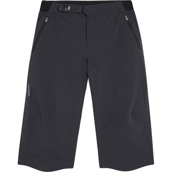 Madison DTE women's waterproof cycling shorts with 3-layer softshell fabric and taped seams, designed for outdoor cycling.