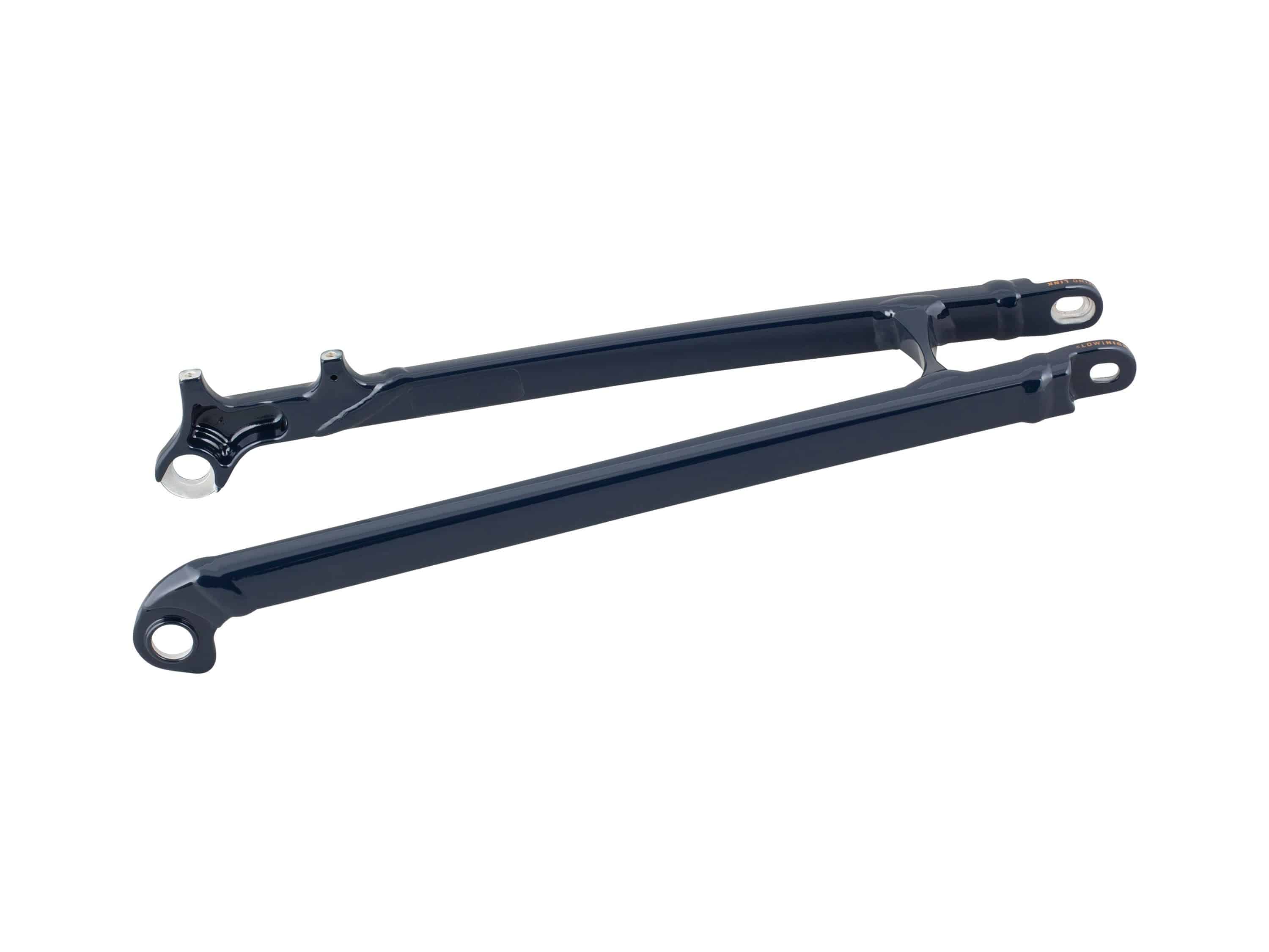 Trek 2024 Fuel EXe aluminum paint match seatstay frame component for bike replacement, showing the sleek metallic finish.