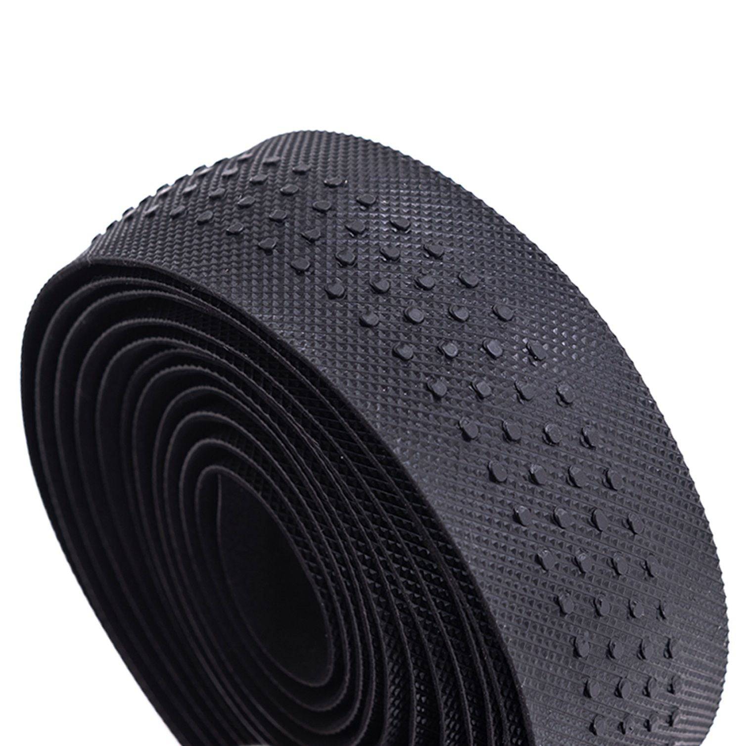 Kinesis UK black cycling handlebar tape with anti-slip PU and Vex gel cushioning for comfortable grip and control.