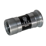 Gusset Components Euro 19mm bottom bracket for BMX cranksets, showing the metal bearing with black exterior and internal threading.