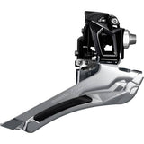 Shimano 105 FD-R7000 11-speed front derailleur toggle link and front mech for road bikes, showing the component's mechanism.