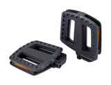 BBB BPD-47 Ergobase trekking pedals with reflectors, designed for ebikes and cargo bikes, durable bike component from BBB.